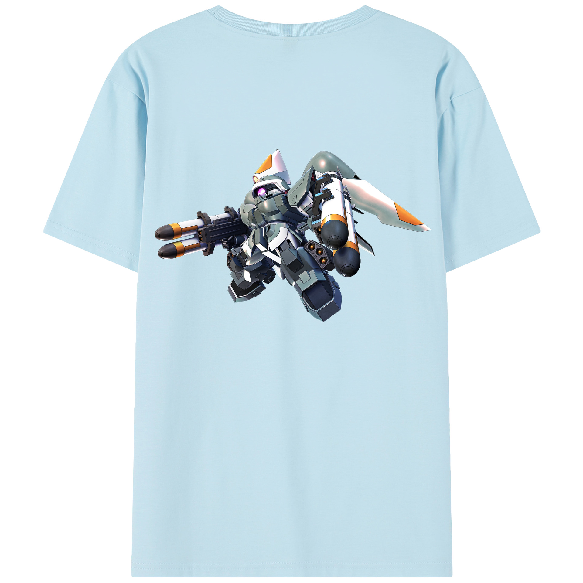 （画像用） 機動戦士ガンダム Mobile Suit Gundam 綿100％半袖Tシャツ（背面プリント）